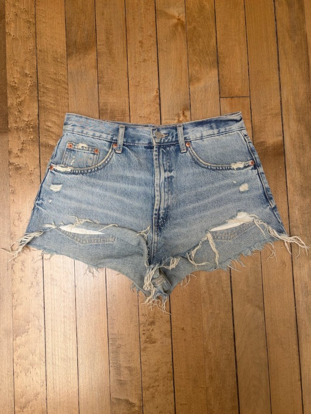 TRF High Rised Curved Shorts - Picture 2 of 3